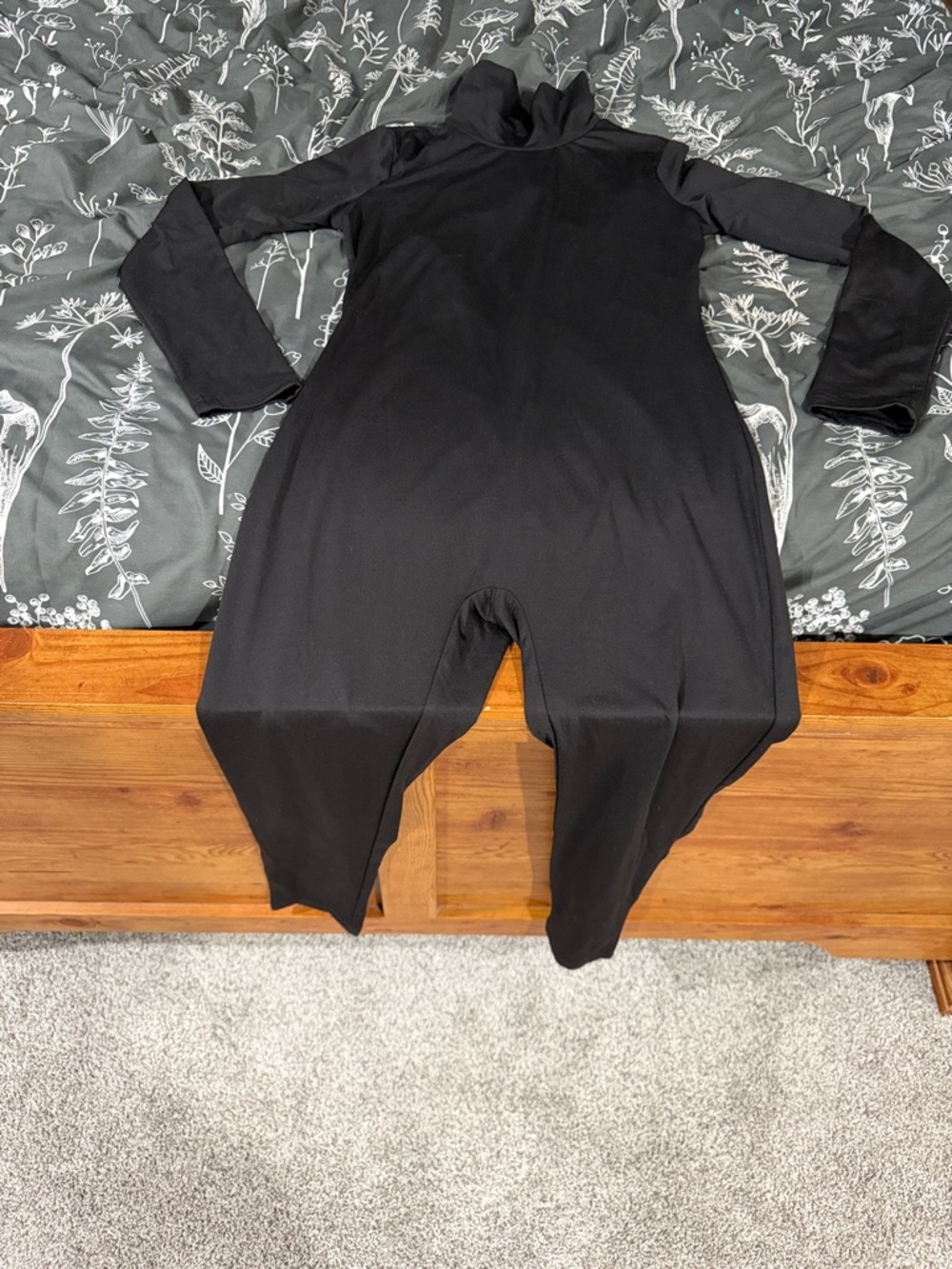 Black Long-Sleeve Jumpsuit